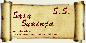 Saša Suminja vizit kartica